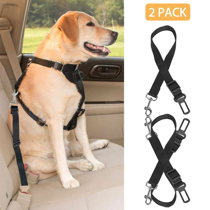 WoofNexa SafeRide 2-Pack Pet Car Seat Belts - high-resolution main image