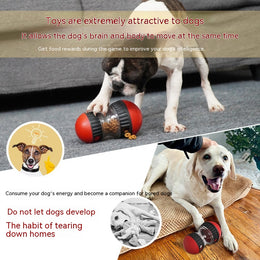 PuzzleRoll dog treat dispenser ball for enrichment play