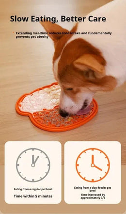 CalmLick Green and Orange lick mat